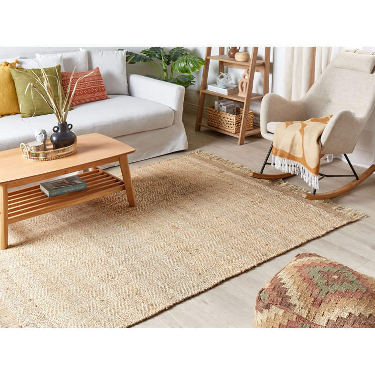 Highland Dunes Jute Area Rug 80 X 150 Cm Beige ABANA Wayfair.co.uk